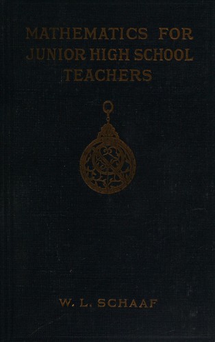 Cover for Mathematics for junior high school teachers