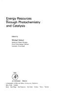 Cover for Energy resources through photochemistry and catalysis
