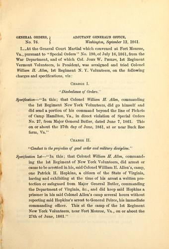 Cover for General orders