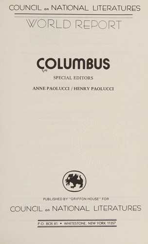 Cover for Cnl - World Report, III