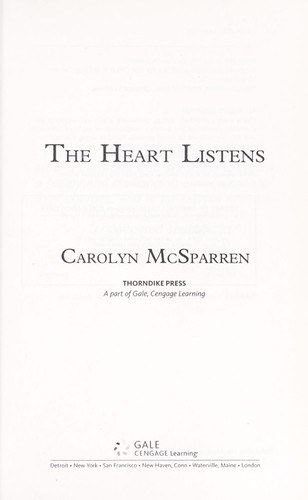 Cover for The heart listens