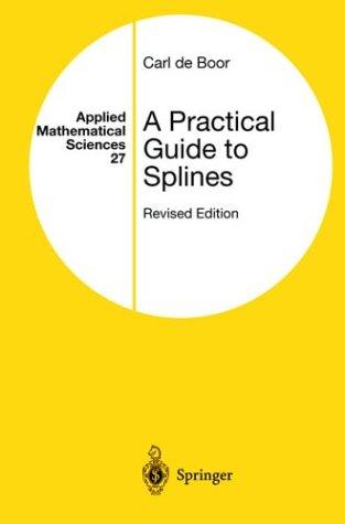 Cover for A Practical Guide to Splines (Applied Mathematical Sciences)