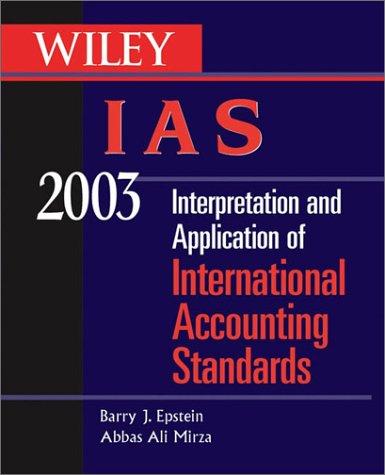 Cover for WILEY IAS 2003