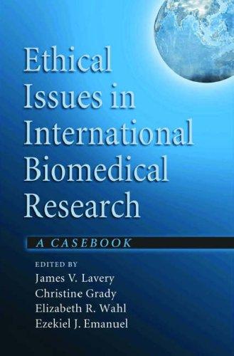Cover for Ethical Issues in International Biomedical Research