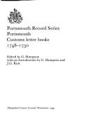 Cover for Portsmouth customs letter books, 1748-1750