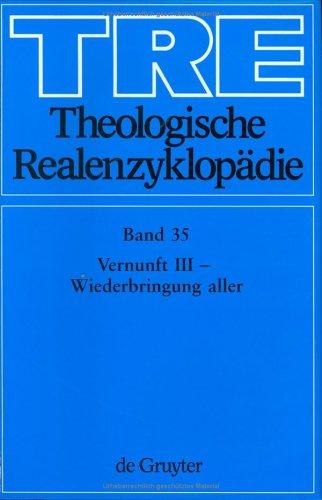 Cover for Theologische Realenzyklopadie
