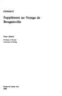 Cover for Diderot, Supplément au voyage de Bougainville