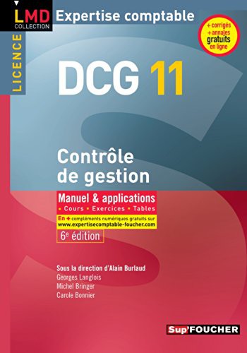 Cover for DCG 11 - Contrôle de gestion - Manuel et applications - 6e édition