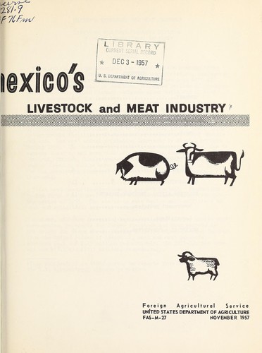 Cover for Mexico's livestock and meat industry