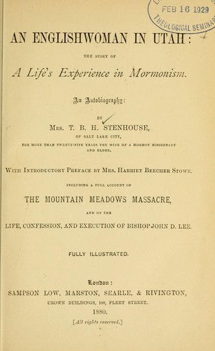 Cover for An Englishwoman in Utah
