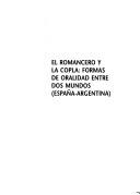 Cover for El Romancero y la copla