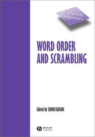 Cover for Word order and scrambling