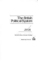 Cover for The British political system