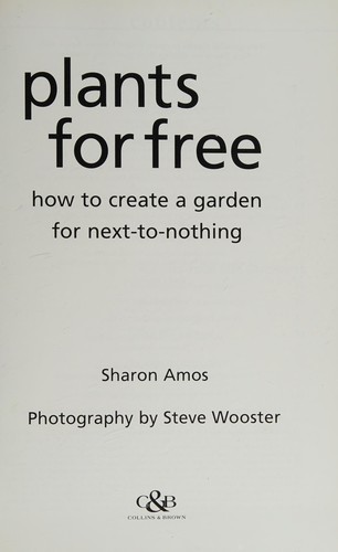 Cover for Plants for Free