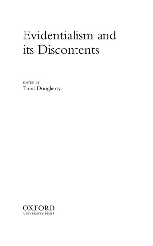 Cover for Evidentialism and its discontents