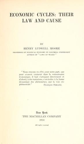 Cover for Economic cycles
