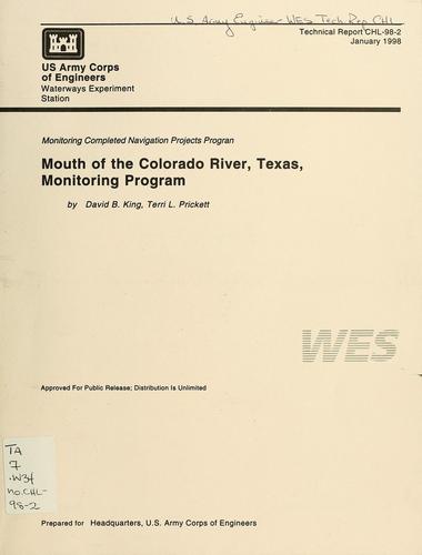 Cover for Mouth of the Colorado River, Texas, Monitoring Program