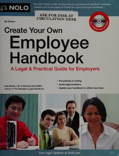 Cover for Create your own employee handbook