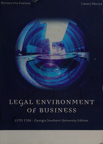 Cover for The legal environment of business