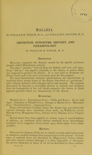 Cover for Malaria