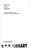 Cover for The Art of the librarian