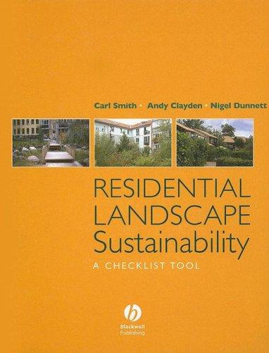 Cover for Residential Landscape Sustainability
