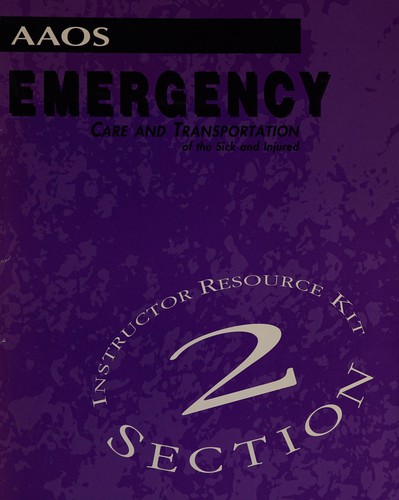 Cover for Emergency Care and Transport Section 1