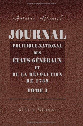 Cover for Journal politique-national des états-Généraux, et de la révolution de 1789
