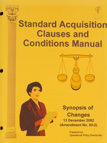 Cover for Standard acquisition clauses and conditions