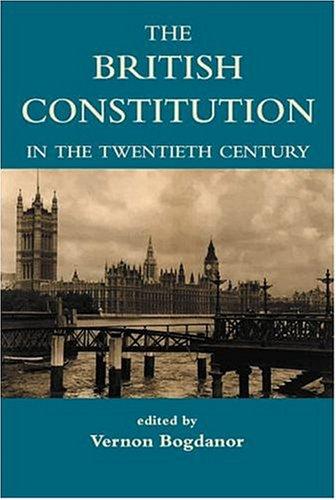 Cover for The British constitution in the twentieth century