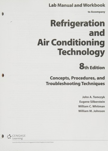 Cover for Lab Manual for Tomczyk/Silberstein/ Whitman/Johnson's Refrigeration and Air Conditioning Technology, 8th
