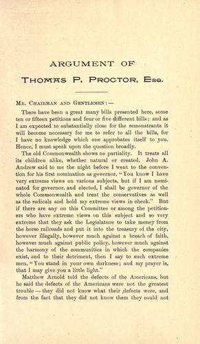 Cover for Additional burdens upon street railway companies