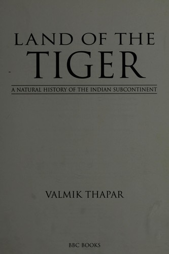 Cover for Land of the tiger