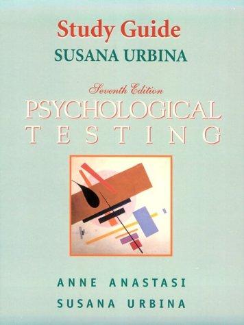 Cover for Psychological Testing [Study Guide]