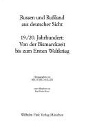 Cover for Russen und Russland aus deutscher Sicht