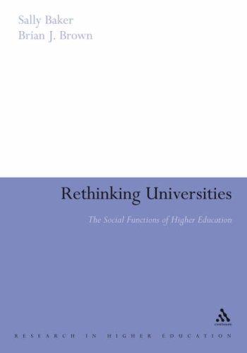 Cover for Rethinking Universities