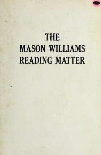 Cover for The Mason Williams reading matter