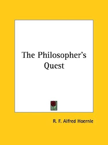 Cover for The Philosopher's Quest