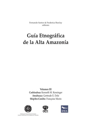 Cover for Guía etnográfica de la alta amazonía