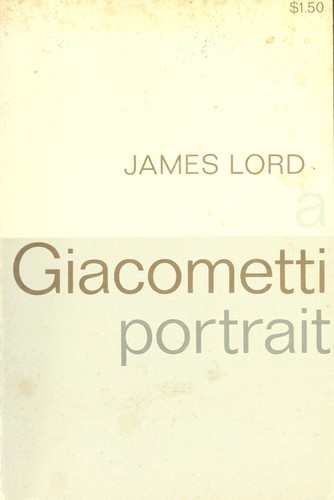Cover for A Giacometti portrait.