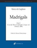 Cover for Marco Da Gagliano Madrigals, Part 2