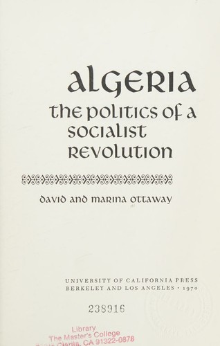 Cover for Algeria