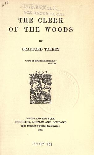 Cover for The clerk of the woods.