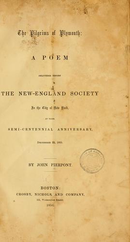 Cover for Pilgrims of Plymouth