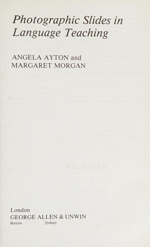 Cover for Photographic slides in language teaching