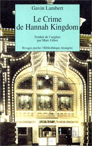 Cover for Le crime de Hannah Kingdom
