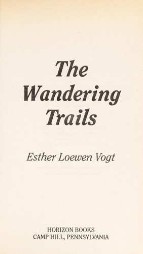 Cover for The wandering trails