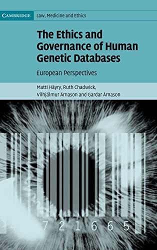Cover for The ethics and governance of human genetic databases