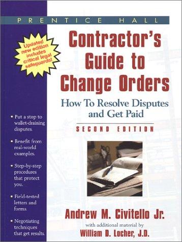Cover for Contractor's Guide to Change Orders