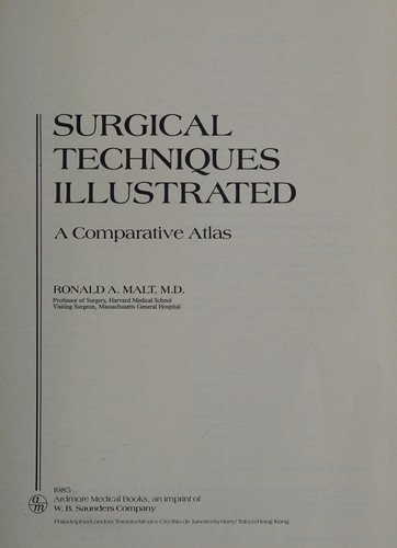 Cover for Surgical techniques illustrated